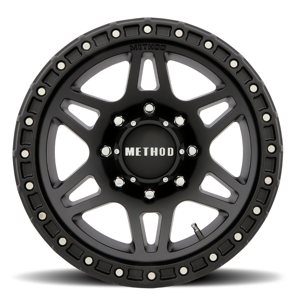 METHOD WHEELS | Aluminum Wheels 17x8.5 MR312 Bolt Pattern 8 On 170 Offset 0 Lip Size 0.98 Matte Black MB Method | MR31278587500