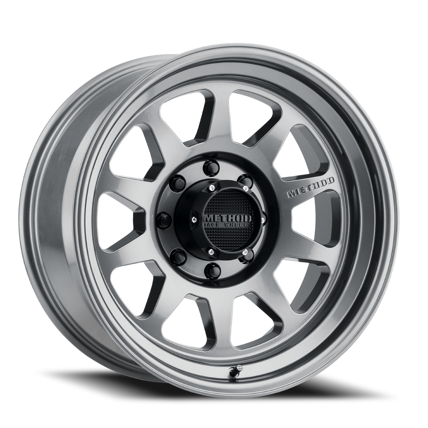 METHOD WHEELS | Aluminum Wheels 20x10 MR316 Bolt Pattern 8 On 180 Offset -18 Lip Size 3.03 Gloss Titanium TT Method | MR31621088818N