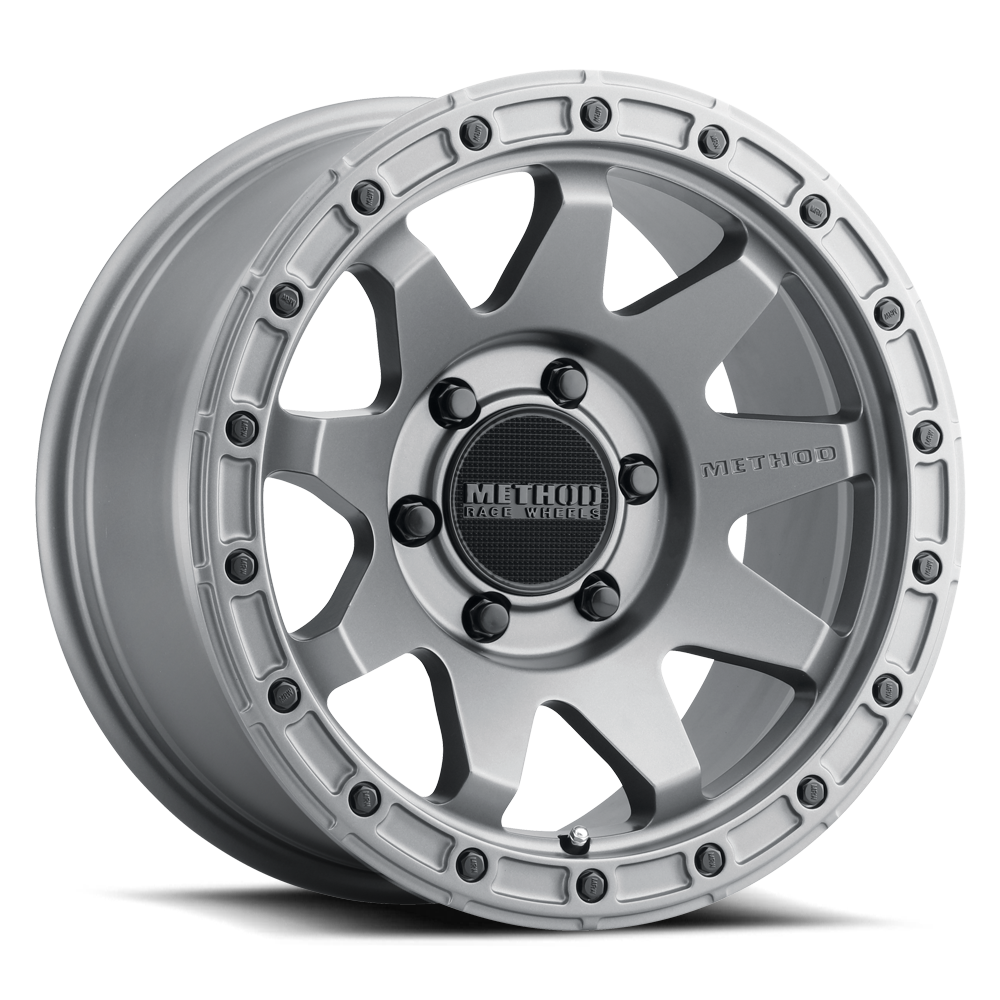 METHOD WHEELS | Aluminum Wheels 17x8.5 MR317 Bolt Pattern 6 On 135 Offset 0 Lip Size 0.83 Matte Titanium GY Method | MR31778516800