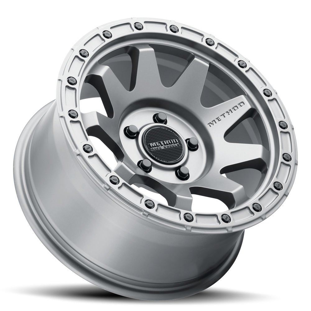 METHOD WHEELS | Aluminum Wheels 17x8.5 MR317 Bolt Pattern 5 On 127 Offset 0 Lip Size 0.83 Matte Titanium GY Method | MR31778550800