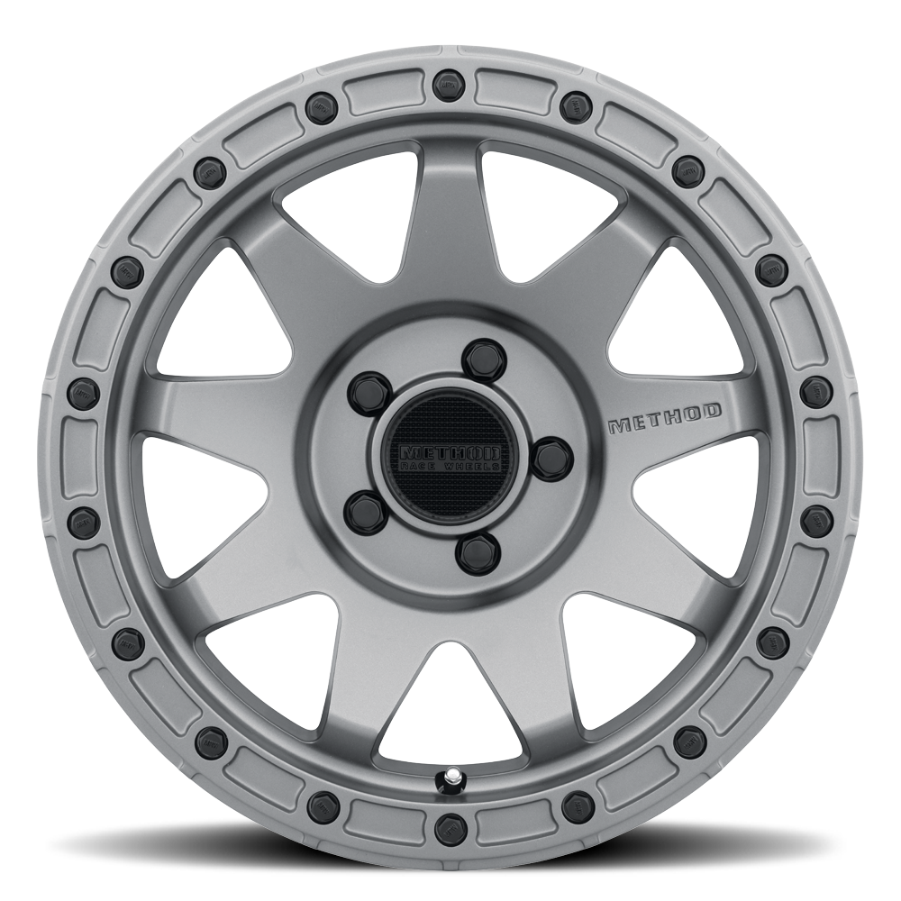 METHOD WHEELS | Aluminum Wheels 17x8.5 MR317 Bolt Pattern 5 On 150 Offset 0 Lip Size 0.83 Matte Titanium GY Method | MR31778558800