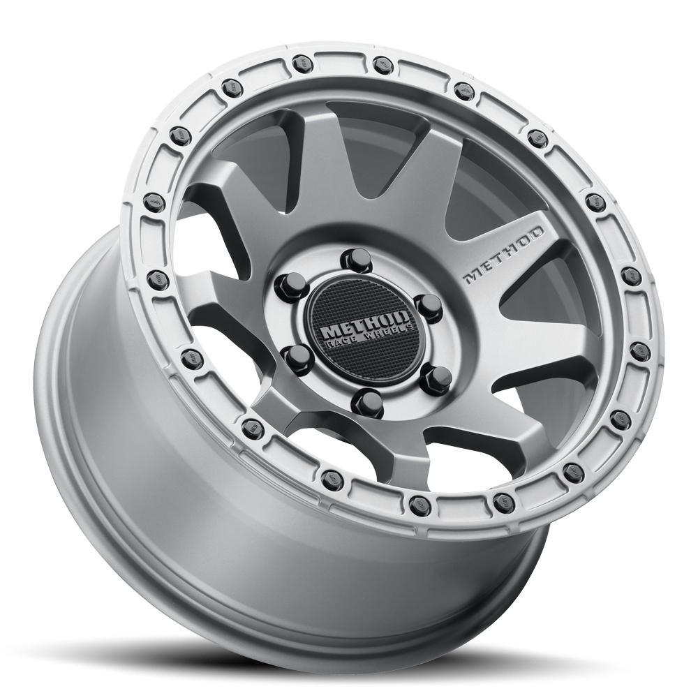 METHOD WHEELS | Aluminum Wheels 17x8.5 MR317 Bolt Pattern 6 On 120 Offset 0 Lip Size 0.83 Matte Titanium GY Method | MR31778562800