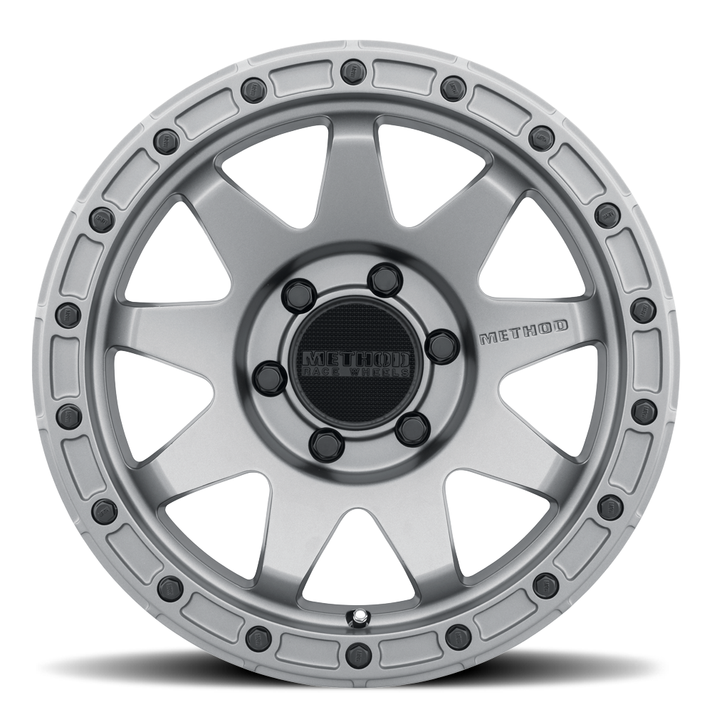 METHOD WHEELS | Aluminum Wheels 17x8.5 MR317 Bolt Pattern 6 On 120 Offset 0 Lip Size 0.83 Matte Titanium GY Method | MR31778562800