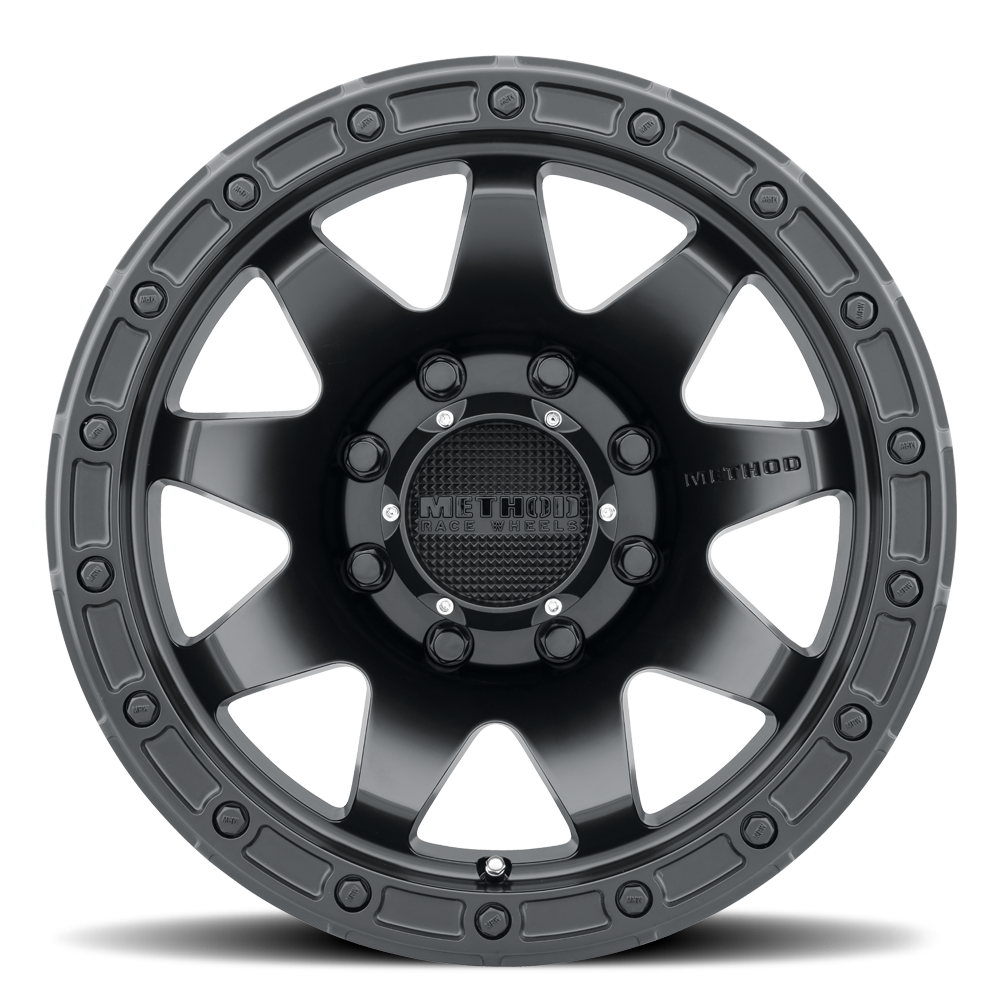 METHOD WHEELS | Aluminum Wheels 17x8.5 MR317 Bolt Pattern 8 On 165.1 Offset 0 Lip Size 0.83 Matte Black MB Method | MR31778580500