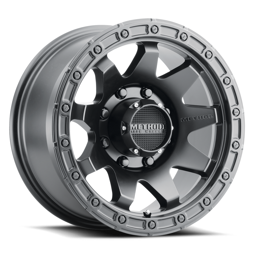 METHOD WHEELS | Aluminum Wheels 17x8.5 MR317 Bolt Pattern 8 On 170 Offset 0 Lip Size 0.83 Matte Black MB Method | MR31778587500