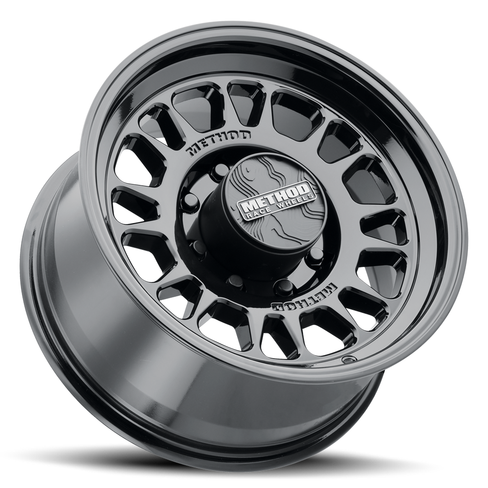 METHOD WHEELS | Aluminum Wheels 17x8.5 MR318 Bolt Pattern 8 On 165.1 Offset 0 Lip Size 1.89 Gloss Black GB Method | MR318785801300