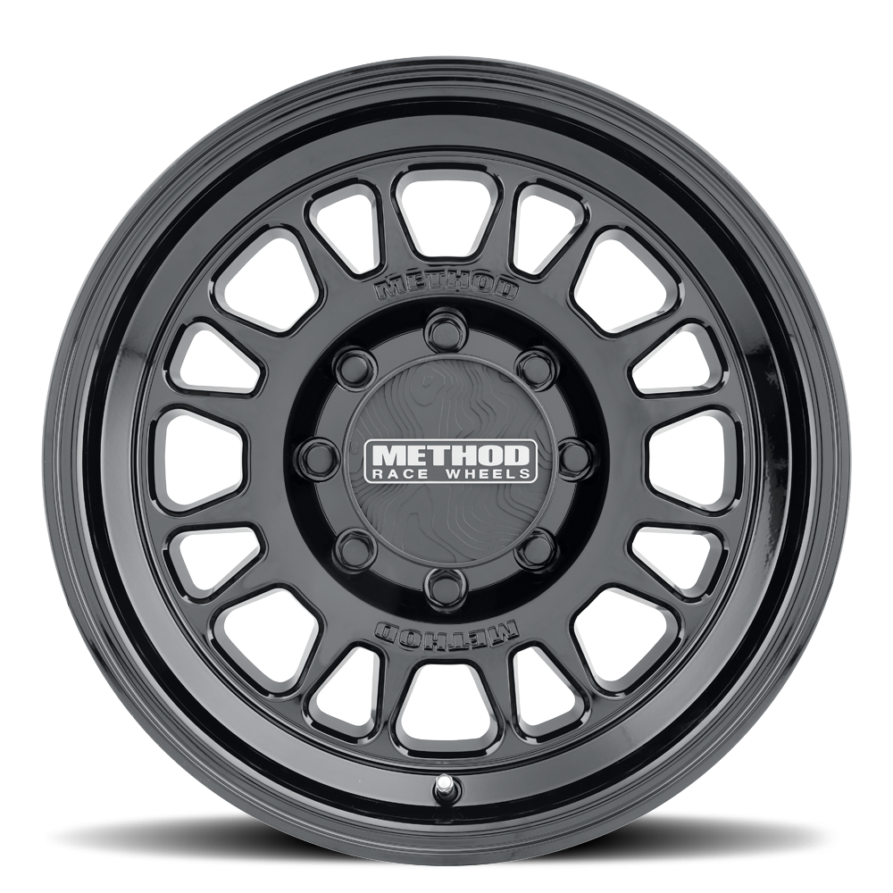 METHOD WHEELS | Aluminum Wheels 17x8.5 MR318 Bolt Pattern 8 On 165.1 Offset 0 Lip Size 1.89 Gloss Black GB Method | MR318785801300
