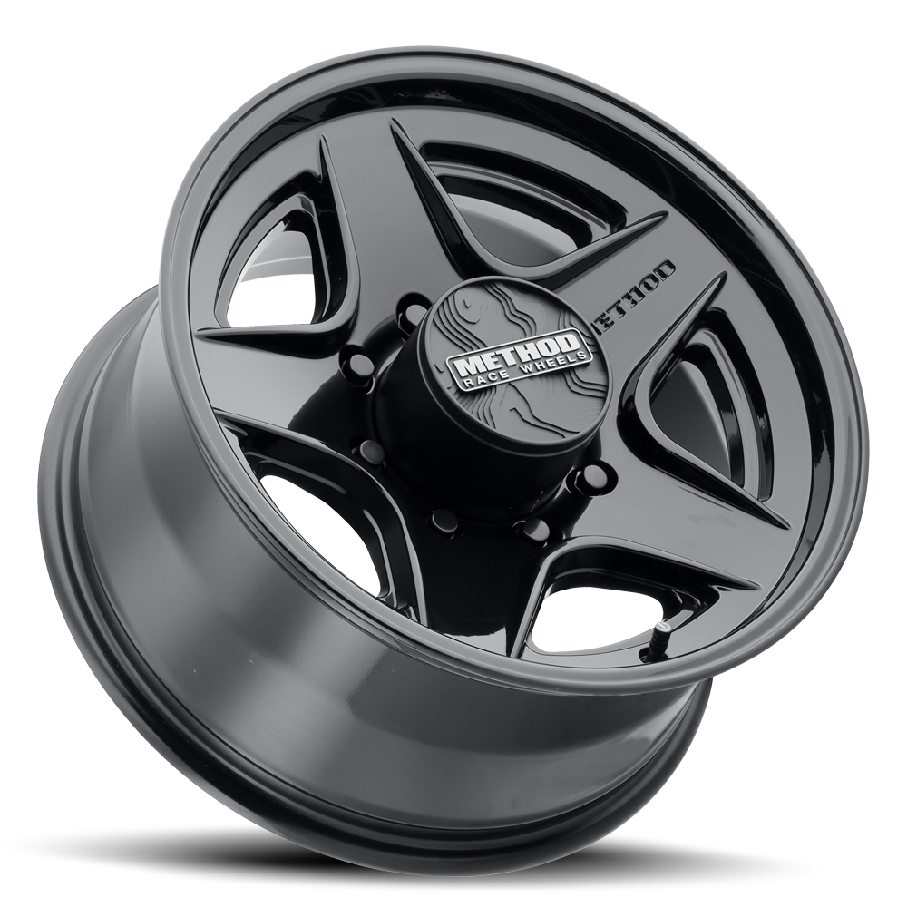 METHOD WHEELS | Aluminum Wheels 17x8.5 MR319 Bolt Pattern 8 On 165.1 Offset 0 Lip Size 1.3 Gloss Black GB Method | MR319785801300