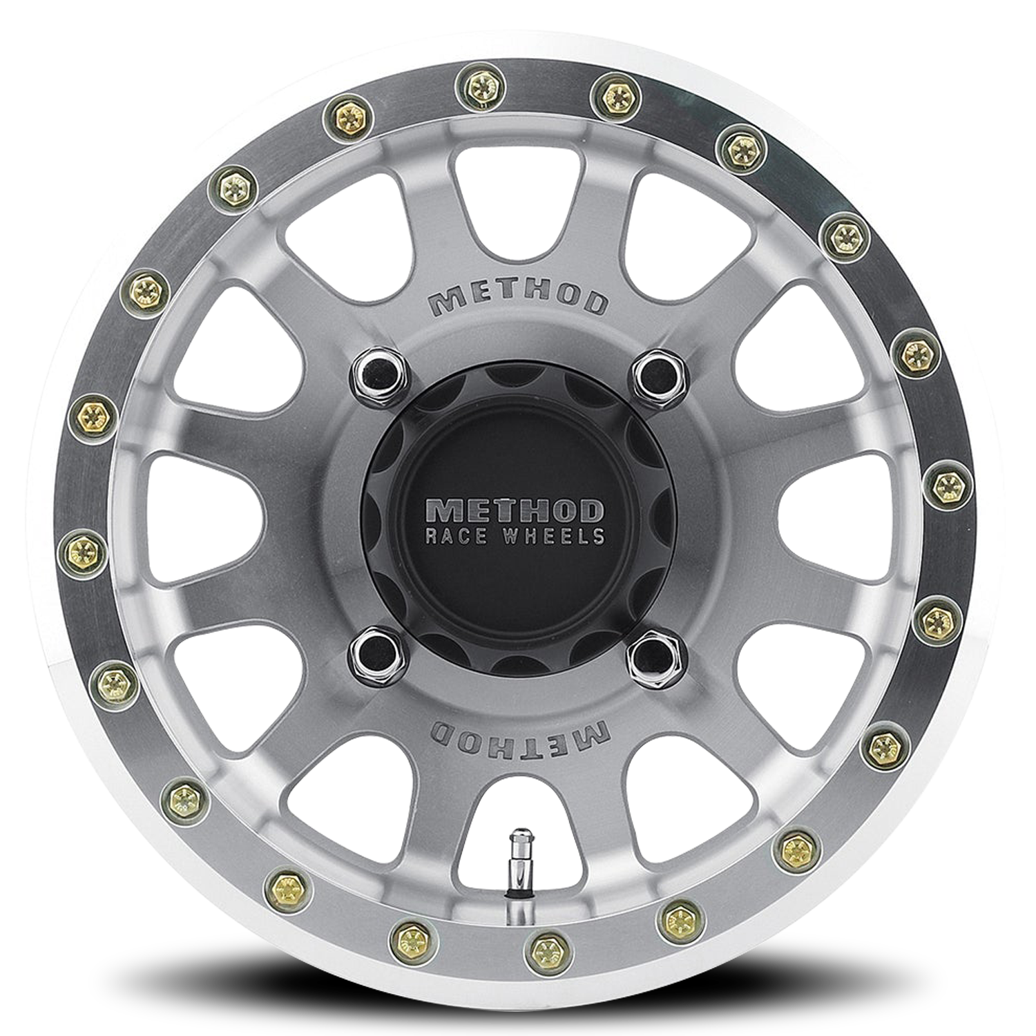 METHOD WHEELS | Aluminum Wheels 14x7 MR401 Beadlock UTV Bolt Pattern 4 On 156 Offset 38 Lip Size 0.94 Machined Raw Machined SL Method | MR40147046352B