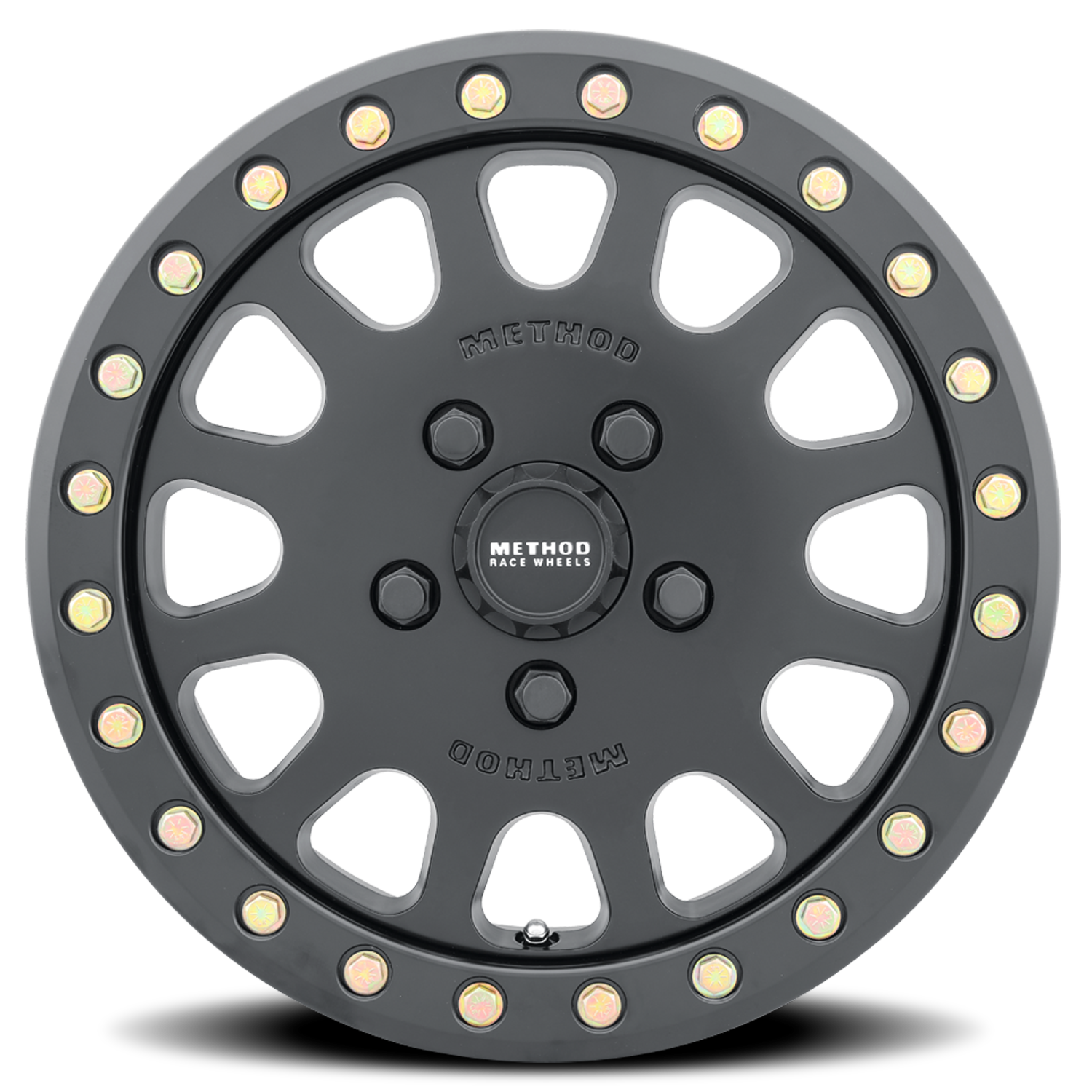 METHOD WHEELS | Aluminum Wheels 15x6 MR401 Beadlock UTV Bolt Pattern 5 On 114.3 Offset 49 Lip Size 0 Matte Black MB Method | MR40156012551B
