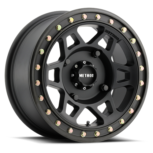 METHOD WHEELS | Aluminum Wheels 15x7 MR405 Beadlock UTV Bolt Pattern 4 On 156 Offset 13 Matte Black MB Method | MR40557046543B