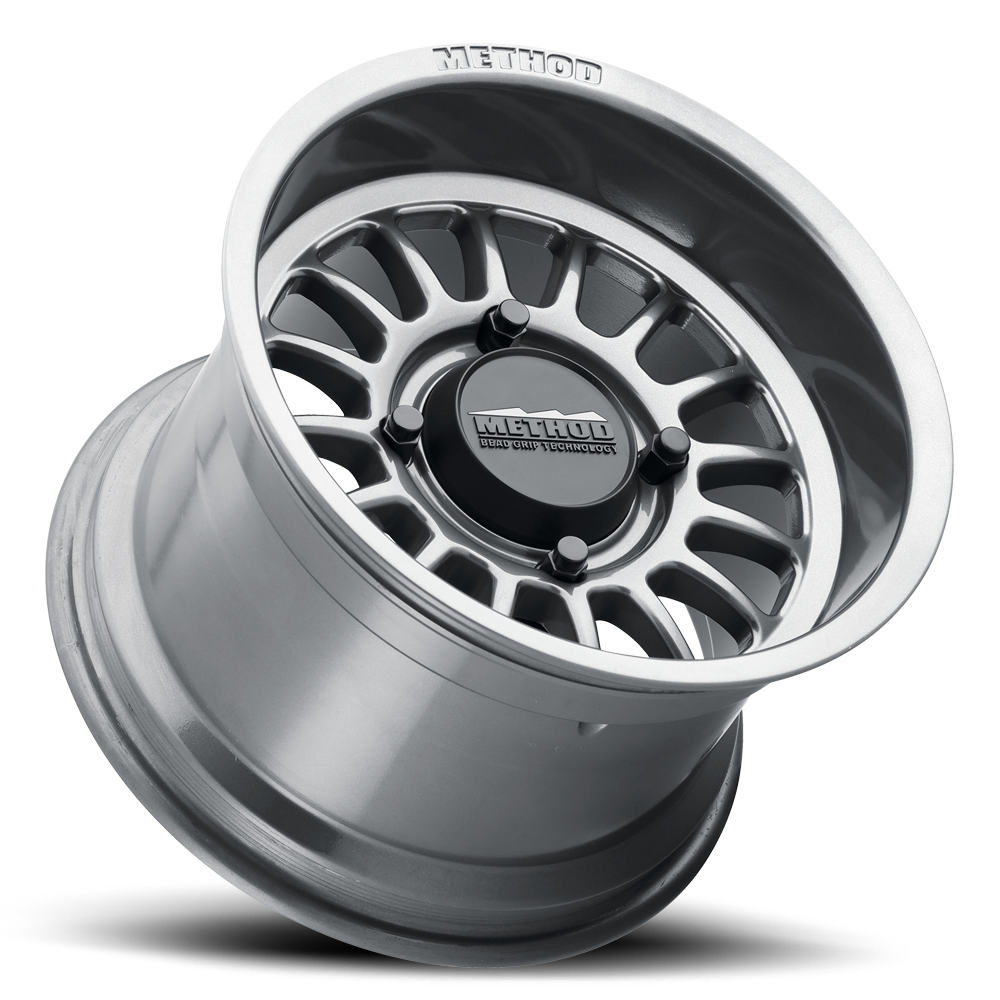 METHOD WHEELS | Aluminum Wheels 14x7 MR411 Bead Grip UTV Bolt Pattern 4 On 156 Offset 13 Lip Size 1.73 Gloss Titanium SL Method | MR41147046843