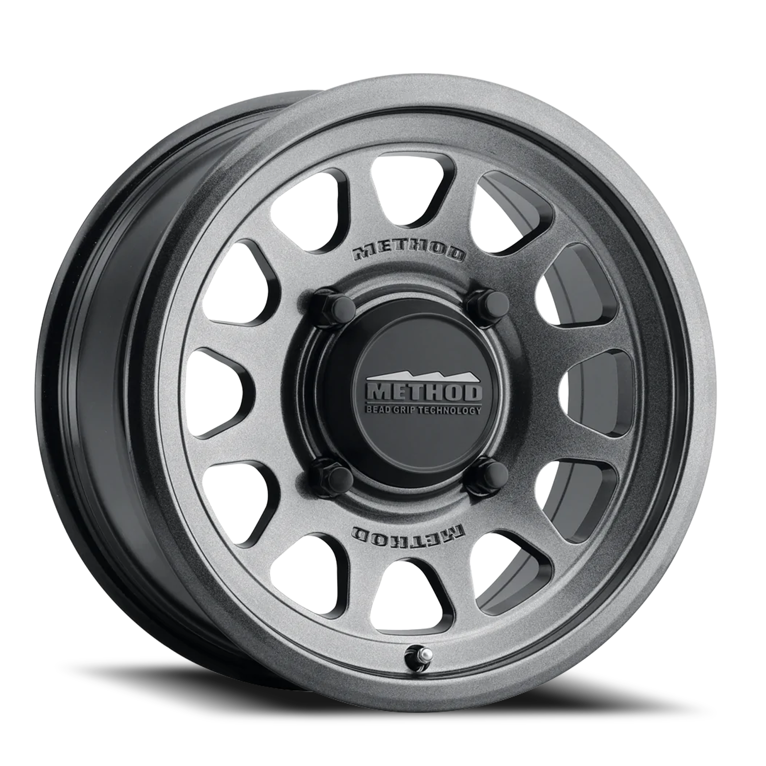 METHOD WHEELS | Aluminum Wheels 14x7 MR414 Bead Grip UTV Bolt Pattern 4 On 156 Offset 13 Lip Size 1.18 Graphite GY Method | MR414470461243