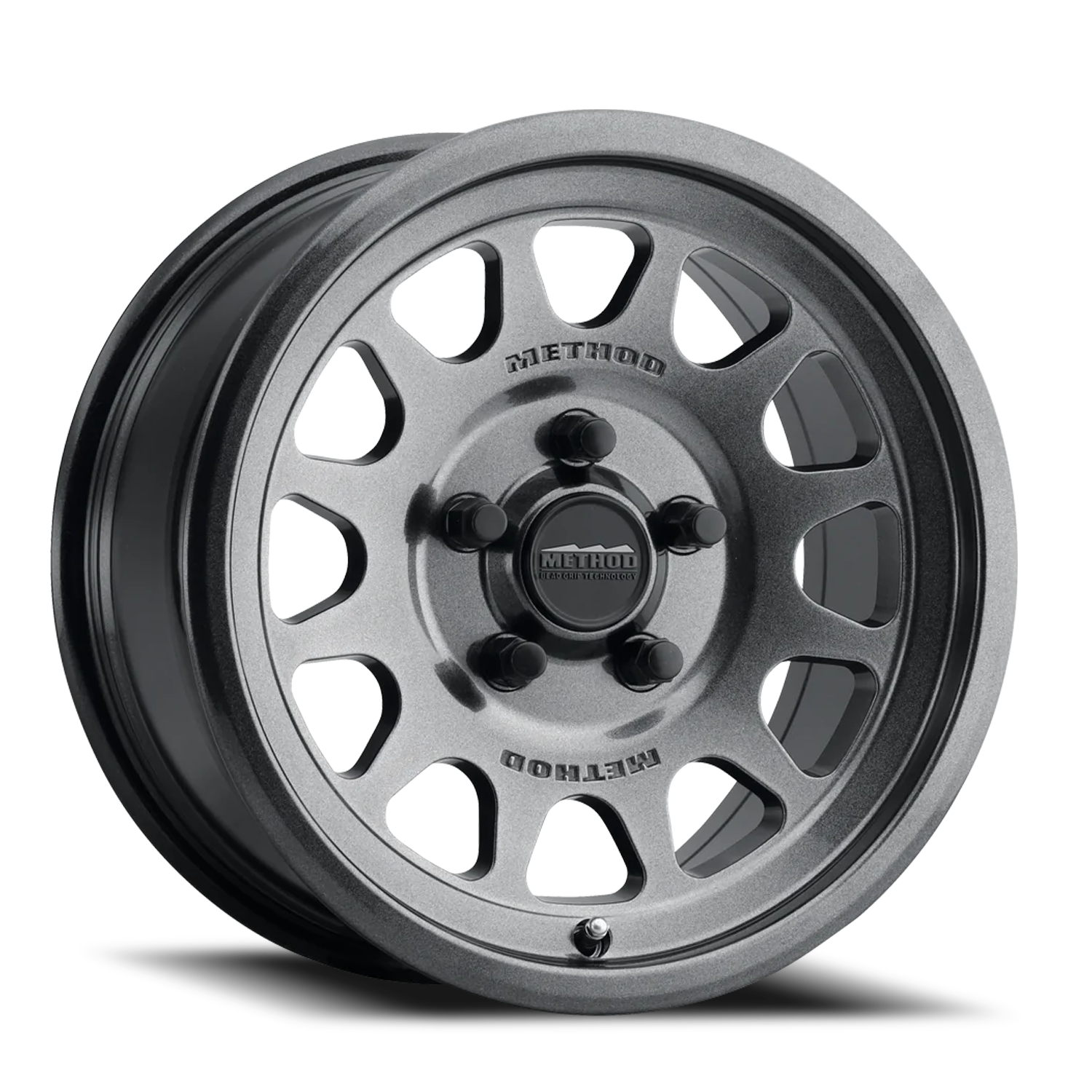 METHOD WHEELS | Aluminum Wheels 15x10 MR414 Bead Grip UTV Bolt Pattern 5 On 114.3 Offset 25 Lip Size 2.72 Graphite GY Method | MR414510121264
