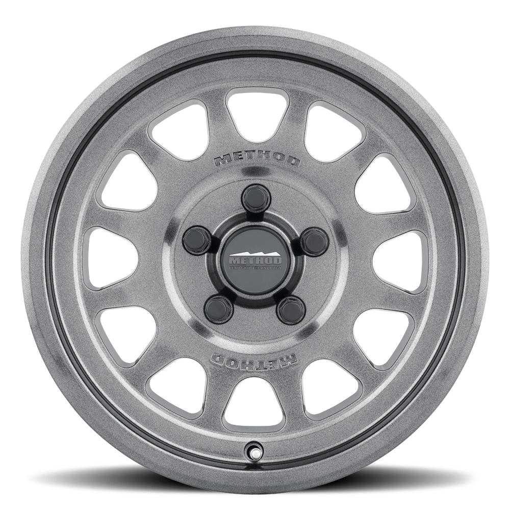 METHOD WHEELS | Aluminum Wheels 15x10 MR414 Bead Grip UTV Bolt Pattern 5 On 114.3 Offset 25 Lip Size 2.72 Graphite GY Method | MR414510121264