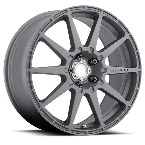METHOD WHEELS | Aluminum Wheels 17x8 Rally MR501 Bolt Pattern 5 On 114.3 Offset 42 Lip Size 0 Titanium GY Method | MR50178012842