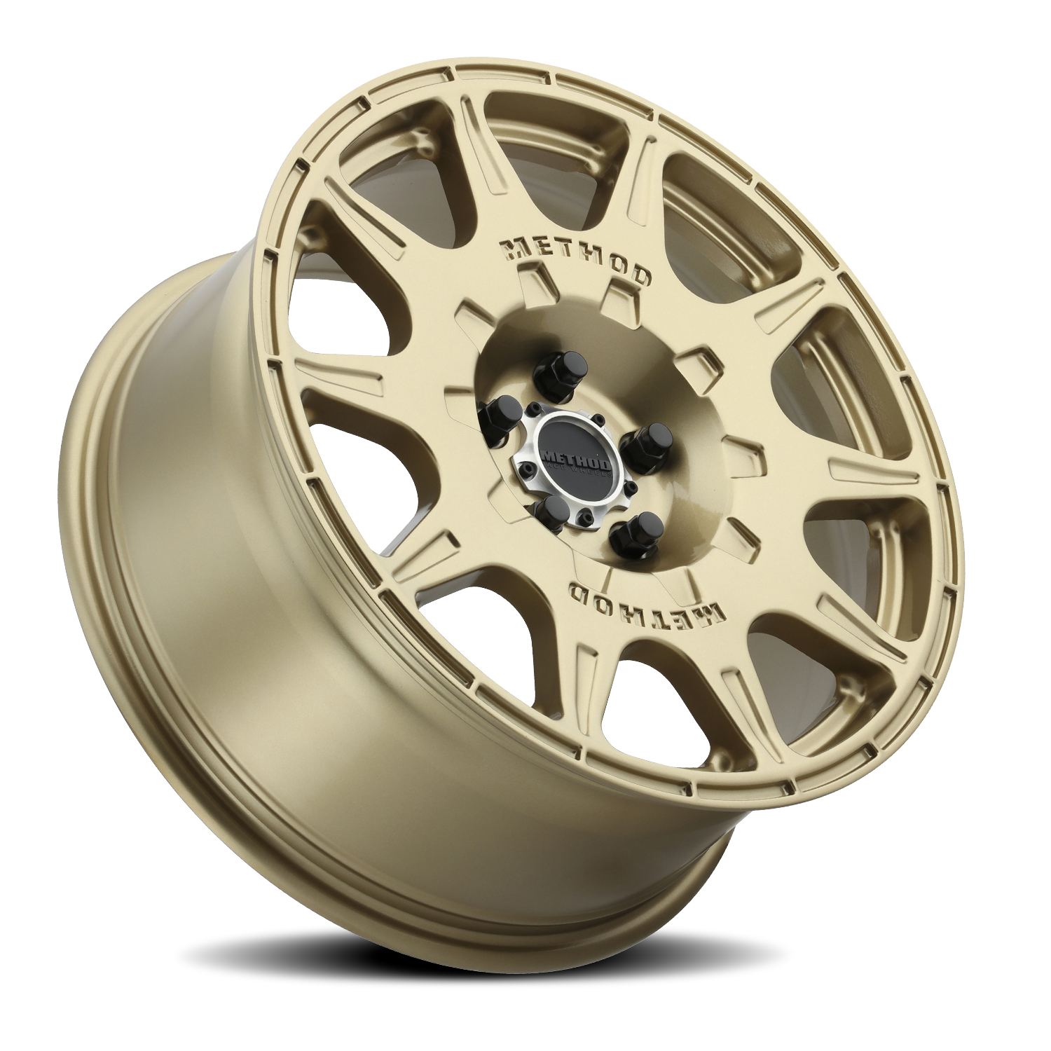 METHOD WHEELS | Aluminum Wheels 17x8 Rally MR502 Bolt Pattern 5 On 100 Offset 38 Gold GD Method | MR50278051138