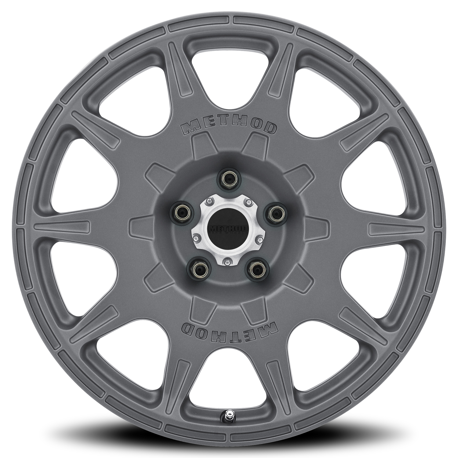 METHOD WHEELS | Aluminum Wheels 17x8 Rally MR502 Bolt Pattern 5 On 100 Offset 38 Lip Size 0 Titanium GY Method | MR50278051838-2