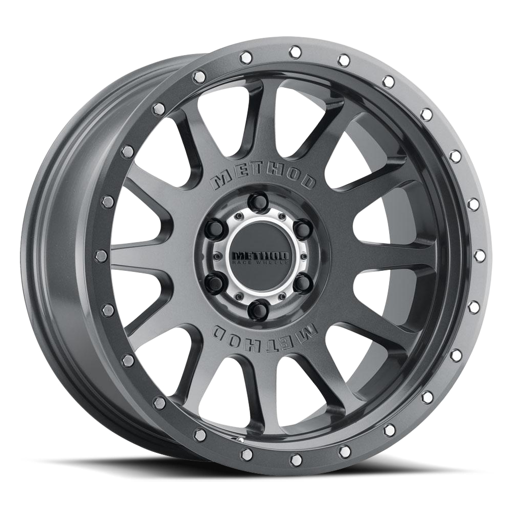 METHOD WHEELS | Aluminum Wheels 20x10 NV MR605 Bolt Pattern 6 On 135 Offset -24 Lip Size 2.48 Gloss Titanium GY Method | MR60521016824N