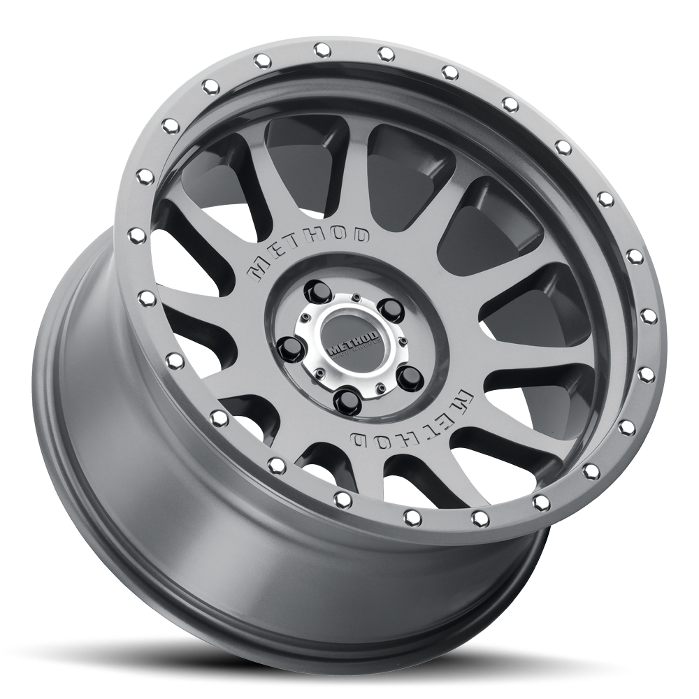 METHOD WHEELS | Aluminum Wheels 20x10 NV MR605 Bolt Pattern 5 On 127 Offset -24 Lip Size 2.83 Gloss Titanium GY Method | MR60521050824N