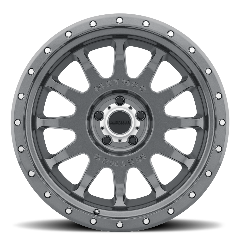 METHOD WHEELS | Aluminum Wheels 20x10 NV MR605 Bolt Pattern 5 On 127 Offset -24 Lip Size 2.83 Gloss Titanium GY Method | MR60521050824N
