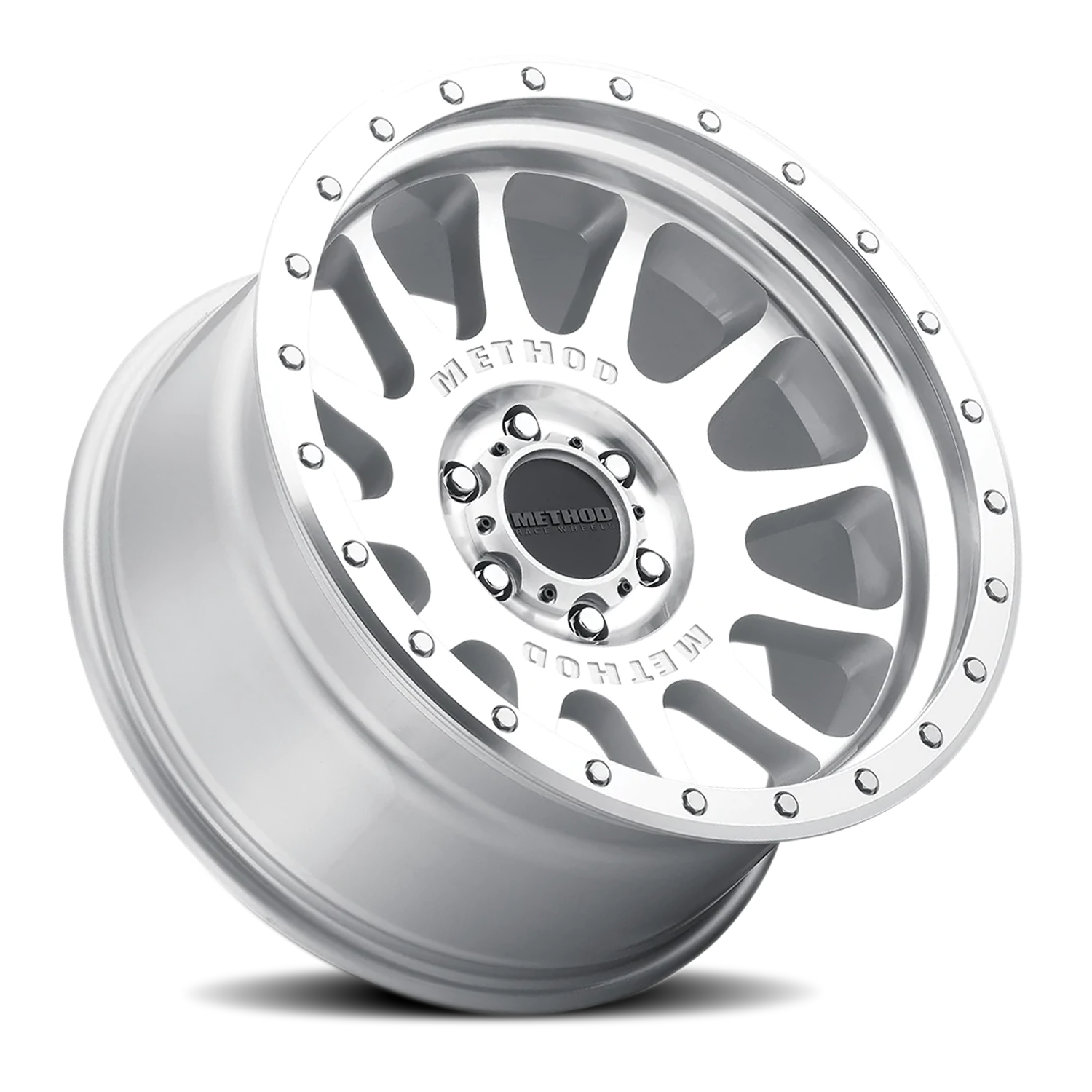 METHOD WHEELS | Aluminum Wheels 20x10 NV MR605 Bolt Pattern 8 On 170 Offset -24 Lip Size 2.83 Machined Silver SL Clear Coat Method | MR60521087324N