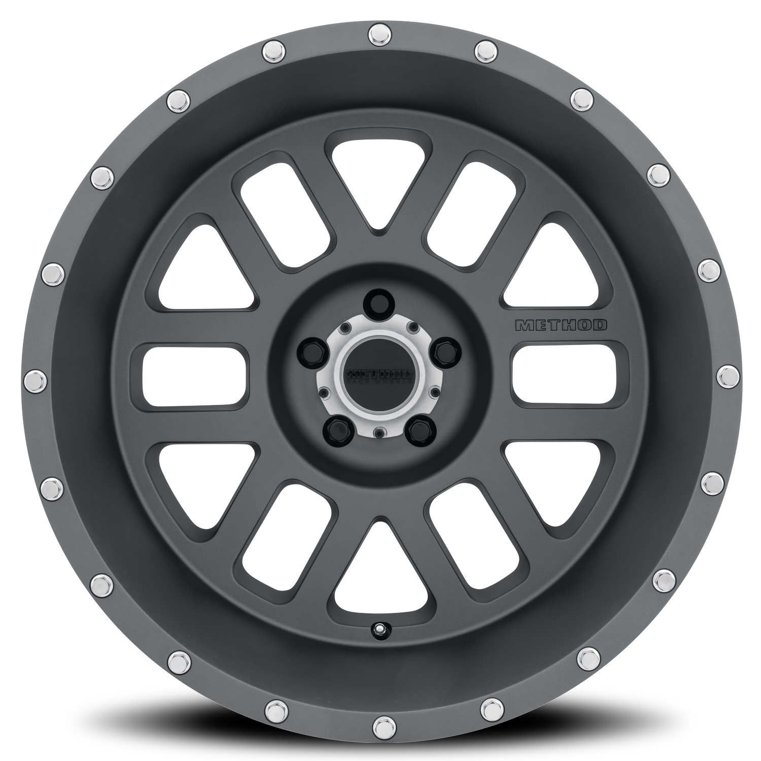 METHOD WHEELS | Aluminum Wheels 20x10 Mesh MR606 Bolt Pattern 5 On 127 Offset -24 Titanium GY Method | MR60621050824N