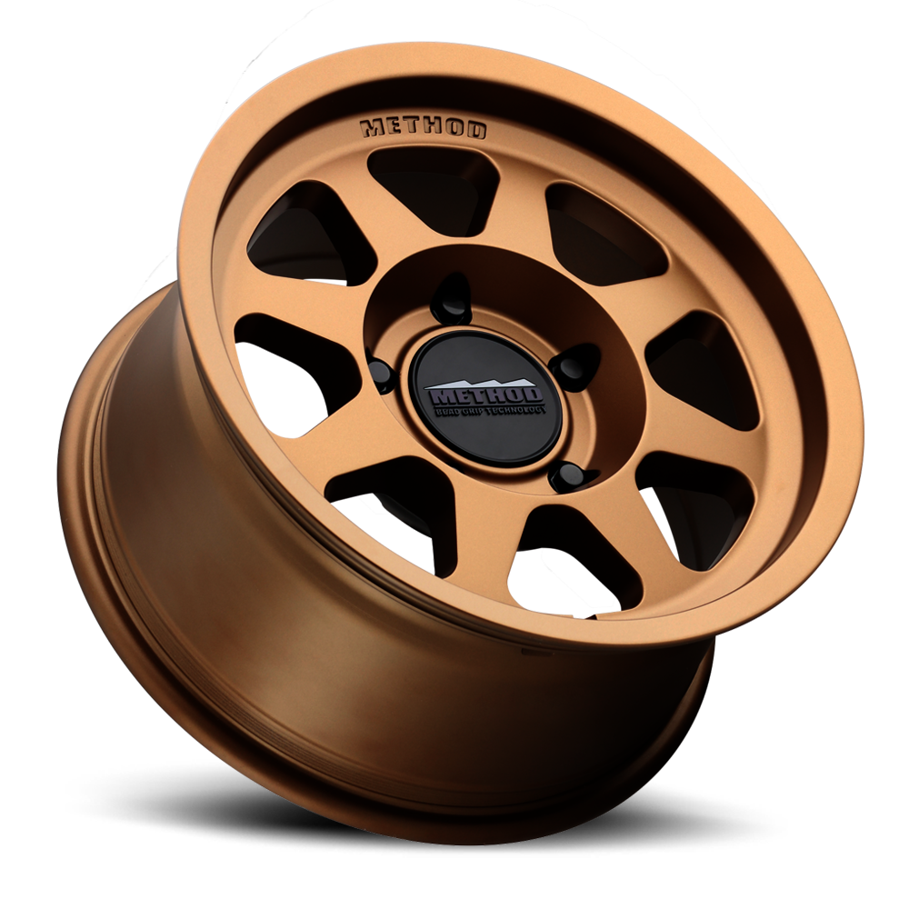 METHOD WHEELS | Aluminum Wheels 15x7 Bead Grip MR701 Bolt Pattern 5 On 100 Offset 15 Lip Size 0.91 Method Bronze BRZ Method | MR70157051915