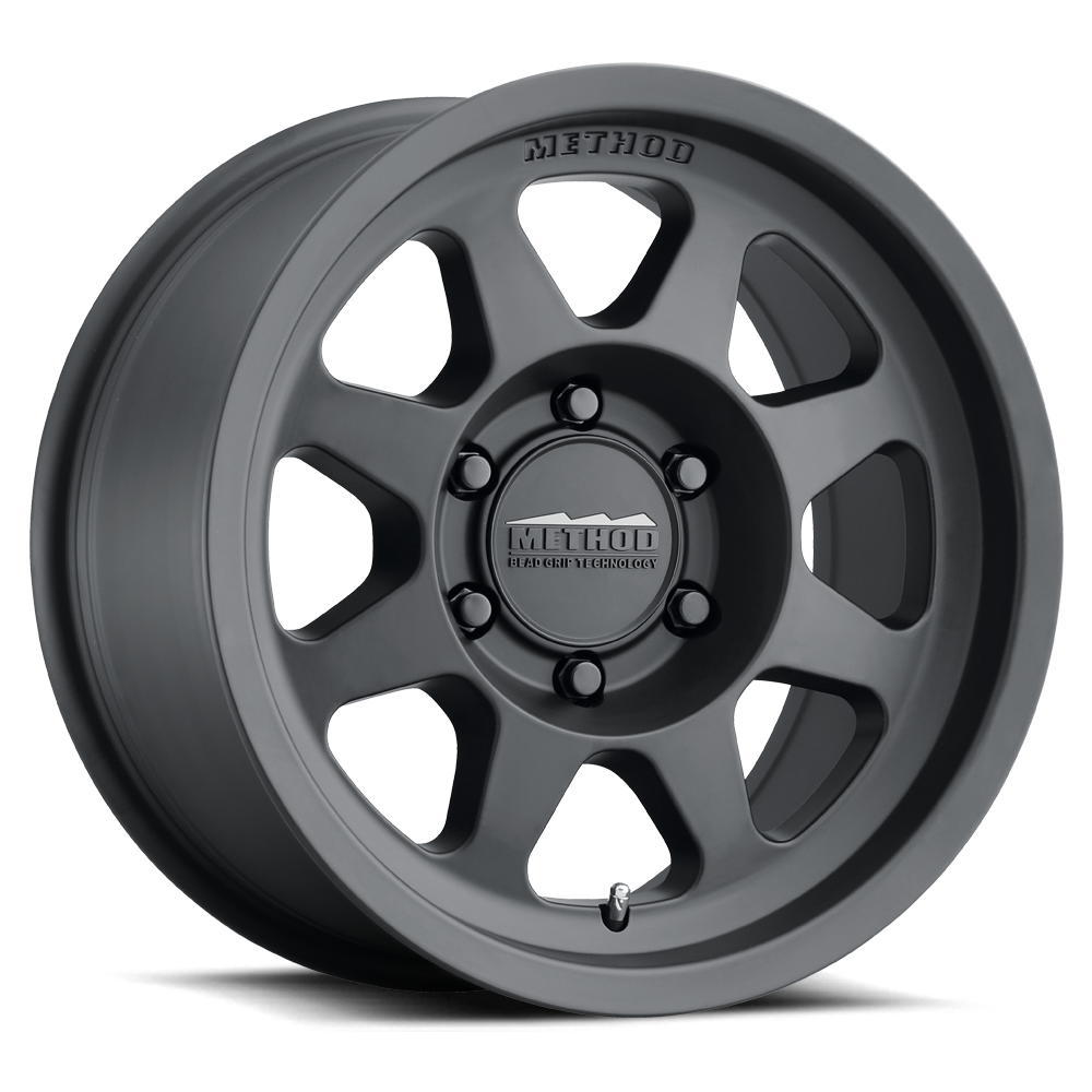 METHOD WHEELS | Aluminum Wheels 16x6.5 Bead Grip MR701 Bolt Pattern 6 On 180 Offset 90 Lip Size 0 Matte Black MB Method | MR70166568590