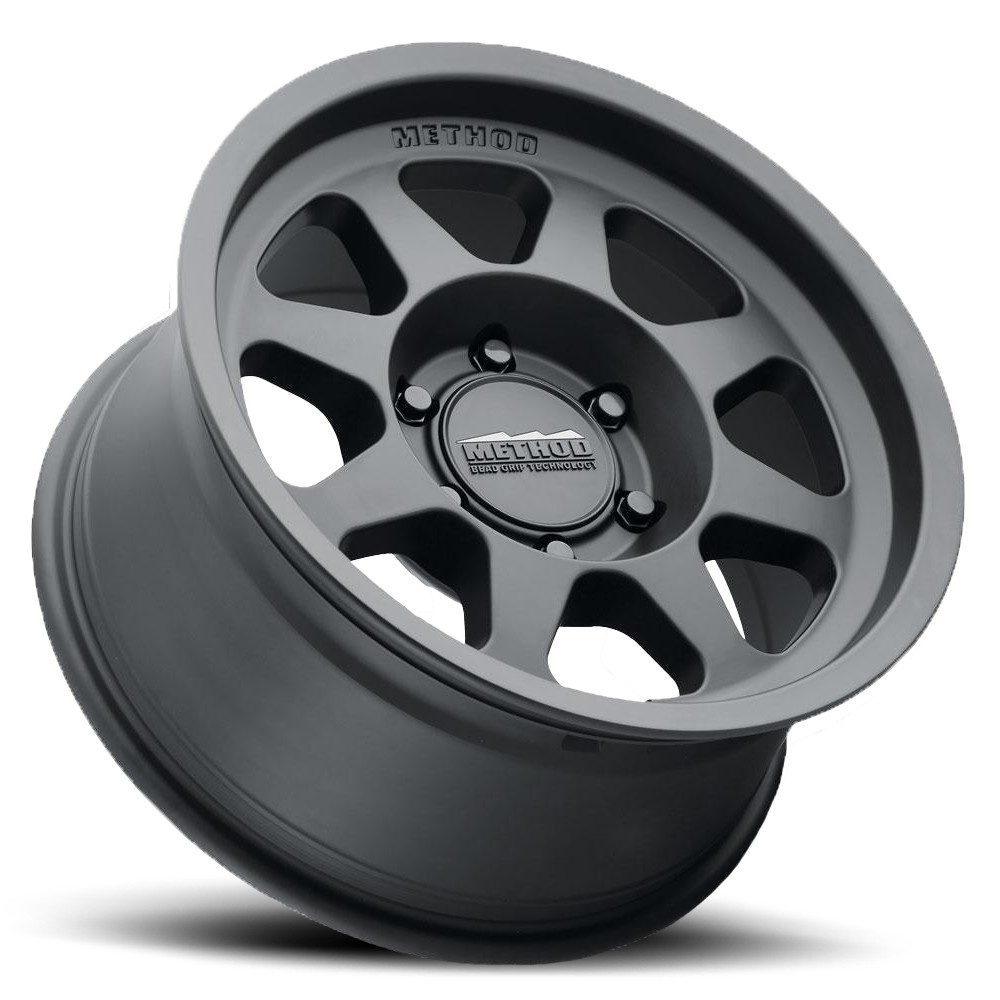 METHOD WHEELS | Aluminum Wheels 16x8 Bead Grip MR701 Bolt Pattern 6 On 120 Offset 0 Lip Size 1.42 Matte Black MB Method | MR70168062500