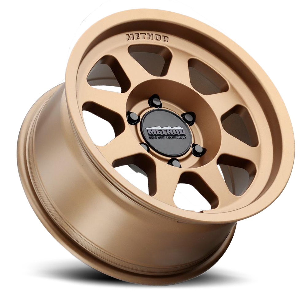 METHOD WHEELS | Aluminum Wheels 16x8 Bead Grip MR701 Bolt Pattern 6 On 120 Offset 0 Lip Size 1.42 Method Bronze BRZ Method | MR70168062900