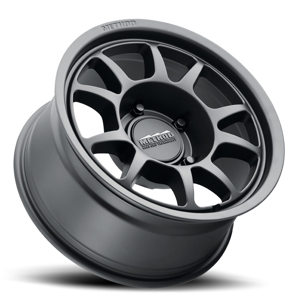 METHOD WHEELS | Aluminum Wheels 16x8 Bead Grip MR702 Bolt Pattern 5 On 165.1 Offset 0 Lip Size 1.18 Matte Black MB Method | MR70268059500