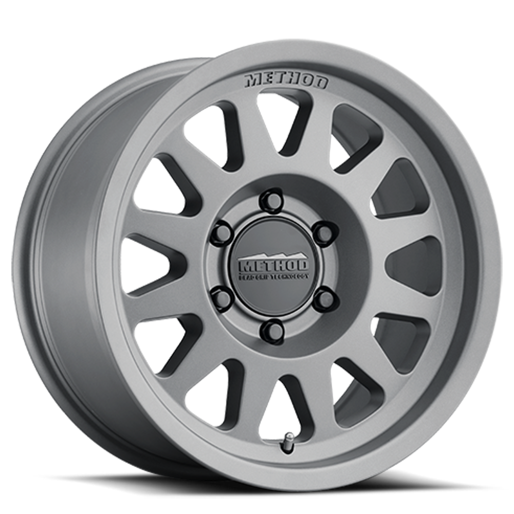 METHOD WHEELS | Aluminum Wheels 15x7 Bead Grip MR703 Bolt Pattern 5 On 100 Offset 15 Lip Size 1.18 Gloss Titanium SL Method | MR70357051815