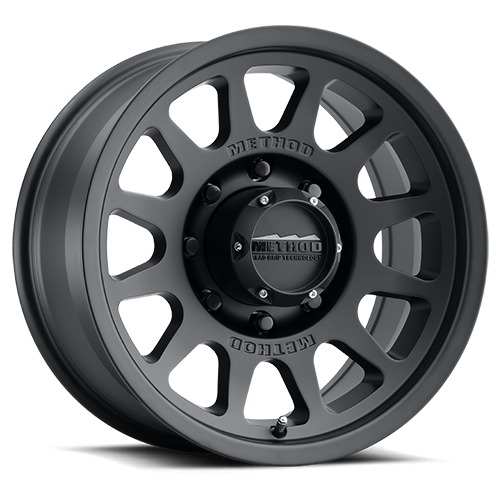 METHOD WHEELS | Aluminum Wheels 17x8.5 Bead Grip MR703 Bolt Pattern 8 On 165.1 Offset 0 Lip Size 1.18 Matte Black MB Method | MR70378580500