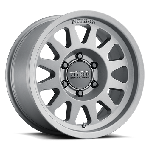 METHOD WHEELS | Aluminum Wheels 15x7 Bead Grip MR704 Bolt Pattern 5 On 100 Offset 15 Lip Size 1.18 Titanium SL Method | MR70457051815