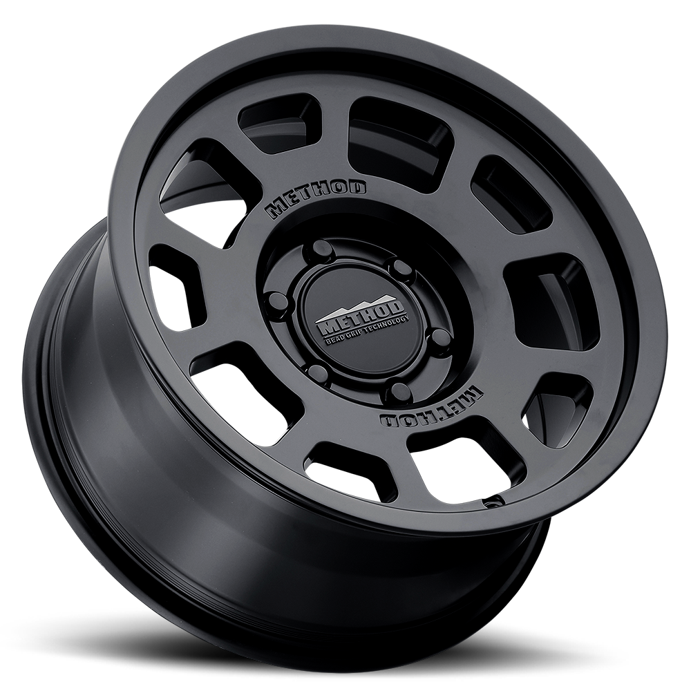 METHOD WHEELS | Aluminum Wheels 17x8.5 Bead Grip MR705 Bolt Pattern 6 On 135 Offset 25 Lip Size 1.22 Matte Black MB Method | MR70578516525