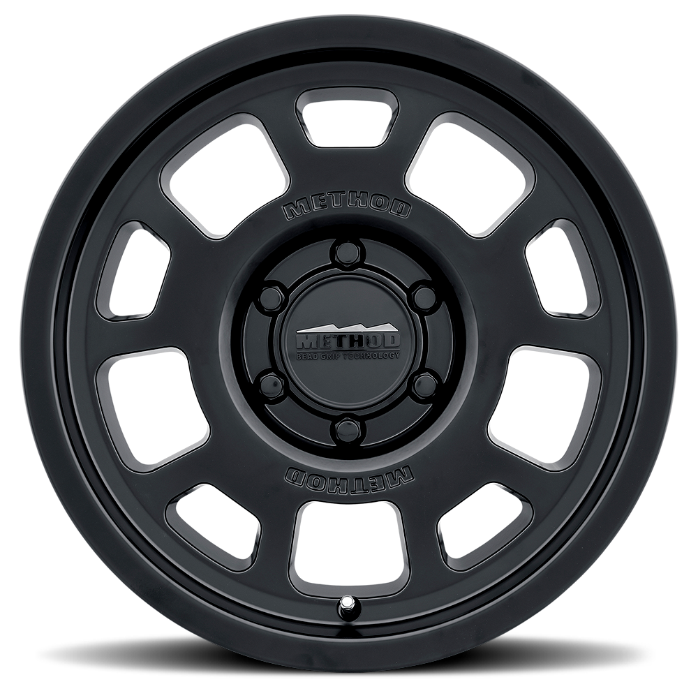 METHOD WHEELS | Aluminum Wheels 17x8.5 Bead Grip MR705 Bolt Pattern 5 On 127 Offset 25 Lip Size 1.22 Matte Black MB Method | MR70578550525