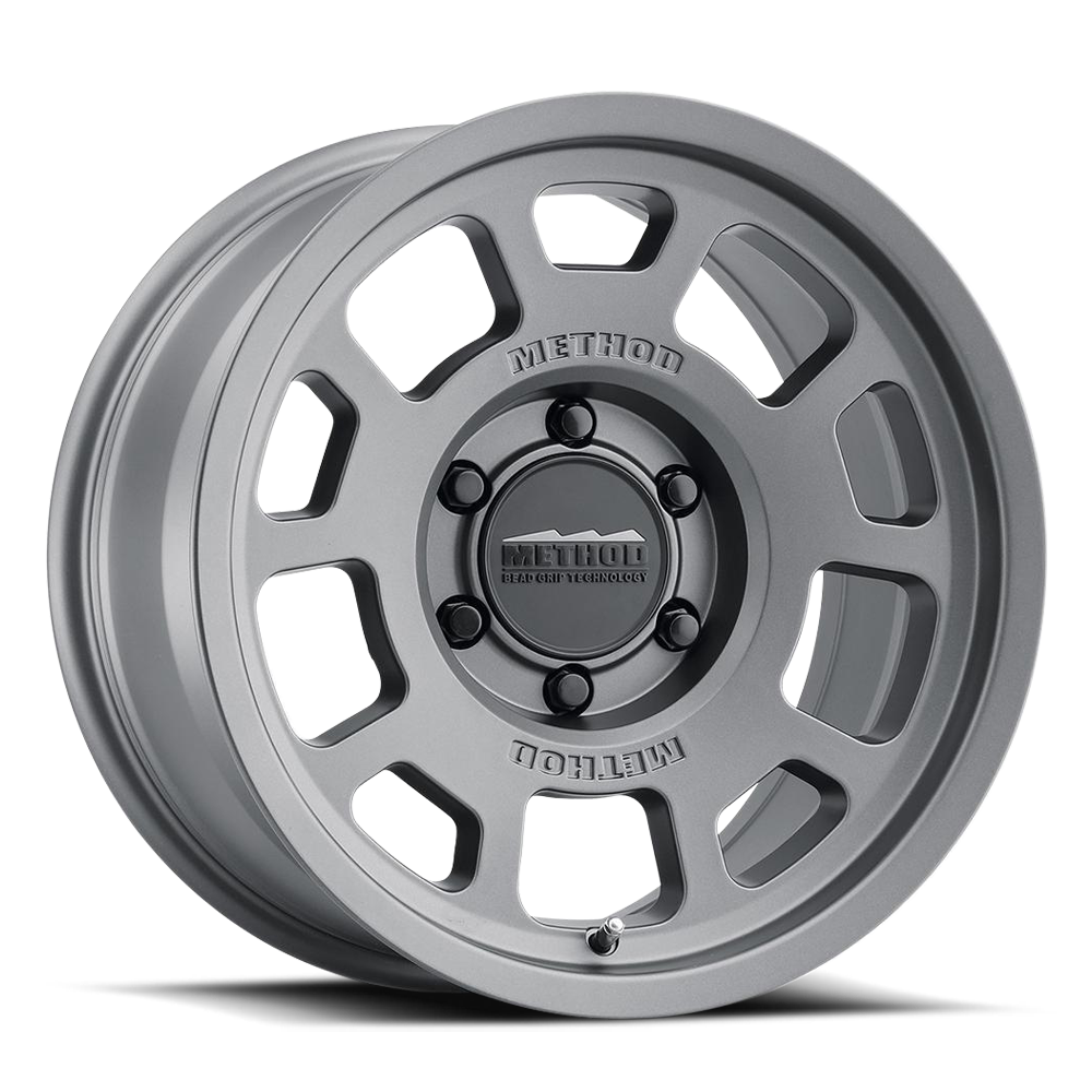 METHOD WHEELS | Aluminum Wheels 17x8.5 Bead Grip MR705 Bolt Pattern 5 On 150 Offset 0 Lip Size 1.22 Titanium SL Method | MR70578558800