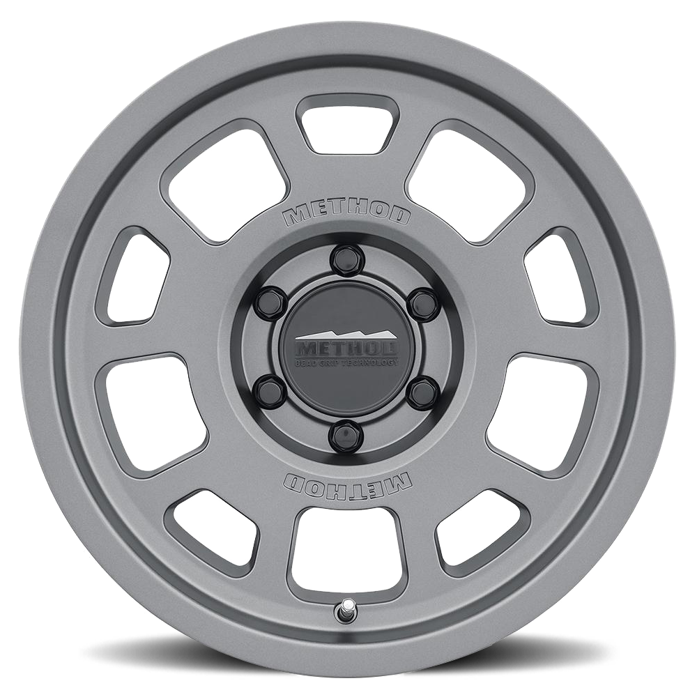 METHOD WHEELS | Aluminum Wheels 17x8.5 Bead Grip MR705 Bolt Pattern 5 On 150 Offset 0 Lip Size 1.22 Titanium SL Method | MR70578558800