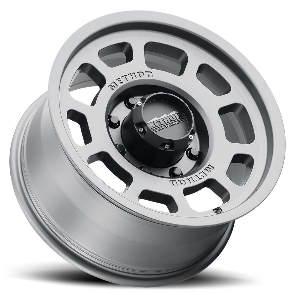 METHOD WHEELS | Aluminum Wheels 17x8.5 Bead Grip MR705 Bolt Pattern 8 On 180 Offset 0 Lip Size 1.22 Titanium SL Method | MR70578588800