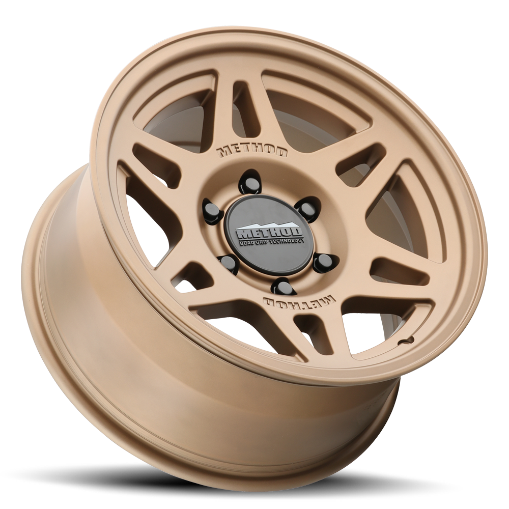 METHOD WHEELS | Aluminum Wheels 17x7.5 Bead Grip MR706 Bolt Pattern 6 On 130 Offset 50 Bronze BZ Method | MR70677563950