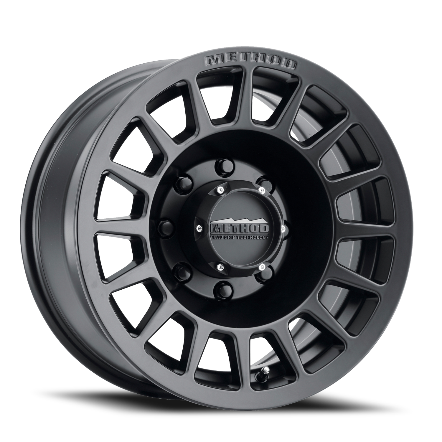 METHOD WHEELS | Aluminum Wheels 17x8.5 Bead Grip MR707 Bolt Pattern 8 On 165.1 Offset 0 Lip Size 0 Matte Black MB Method | MR70778580500