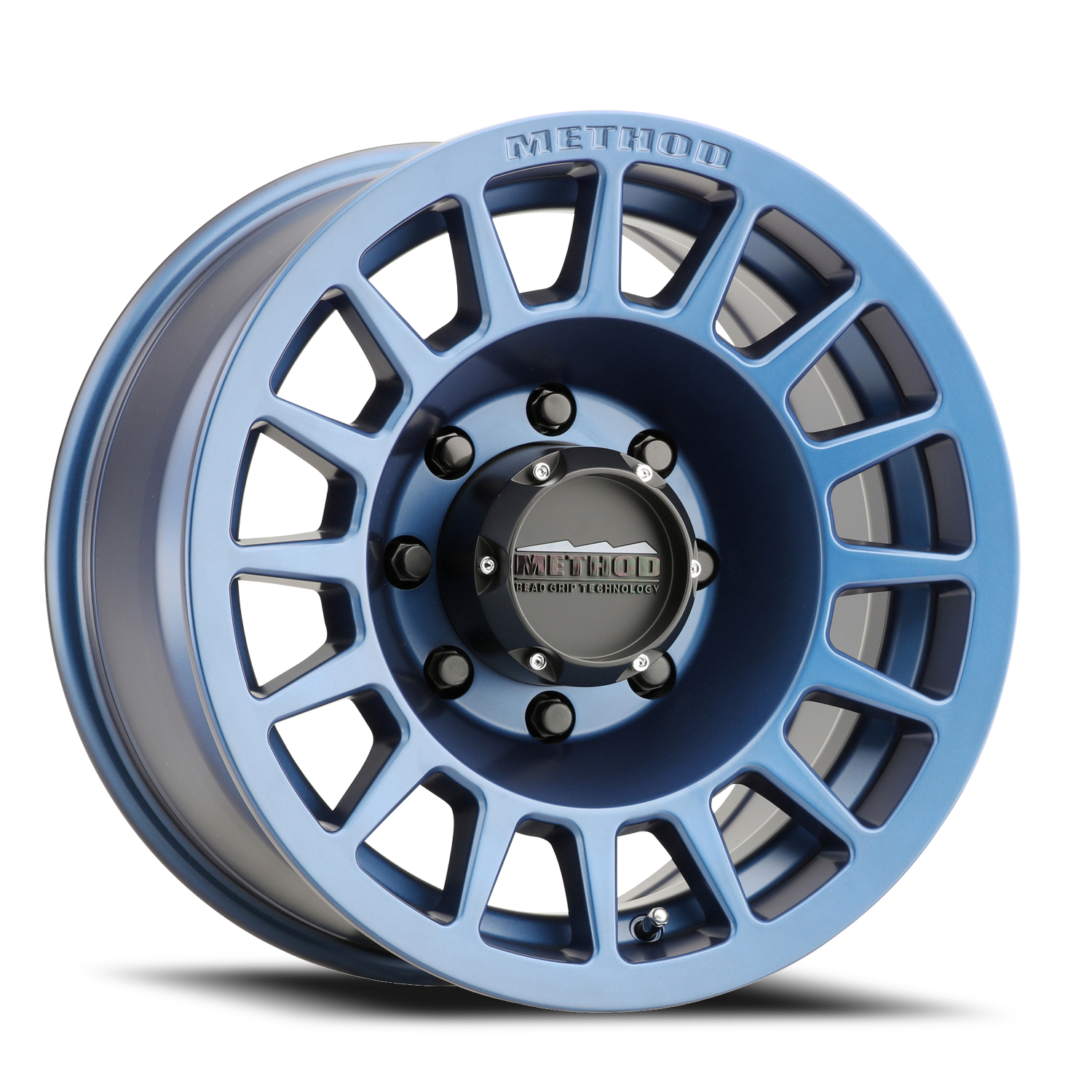 METHOD WHEELS | Aluminum Wheels 17x8.5 Bead Grip MR707 Bolt Pattern 8 On 165.1 Offset 0 Lip Size 0 Bahia Blue BL Method | MR70778580600