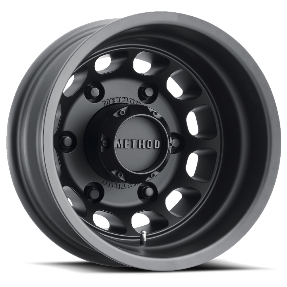 METHOD WHEELS | Aluminum Wheels 16x5.5 MR901 Dually Bolt Pattern 6 On 205 Offset -138 Lip Size 1.77 Matte Black Method | MR901655925138N