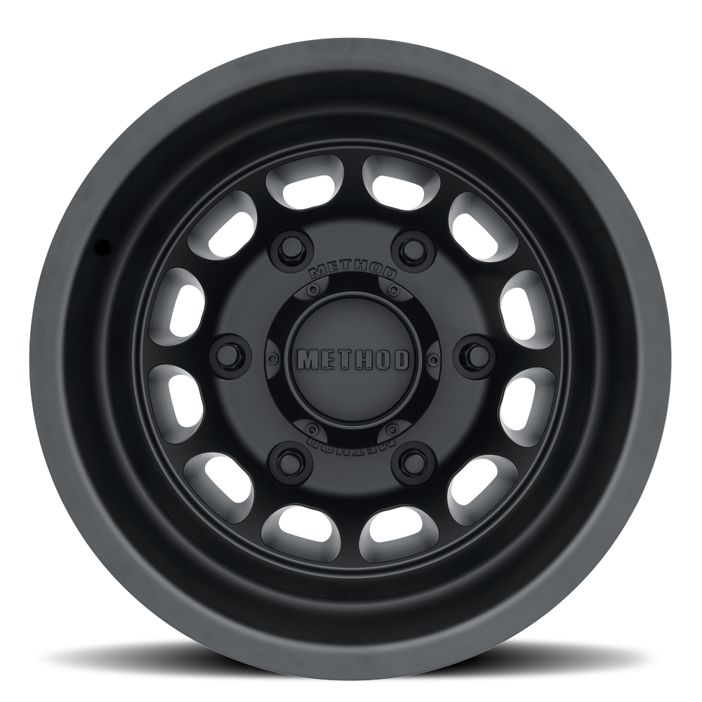 METHOD WHEELS | Aluminum Wheels 16x6 MR901 Dually Bolt Pattern 6 On 180 Offset -134 Lip Size 7.32 Matte Black Method | MR901660685134N