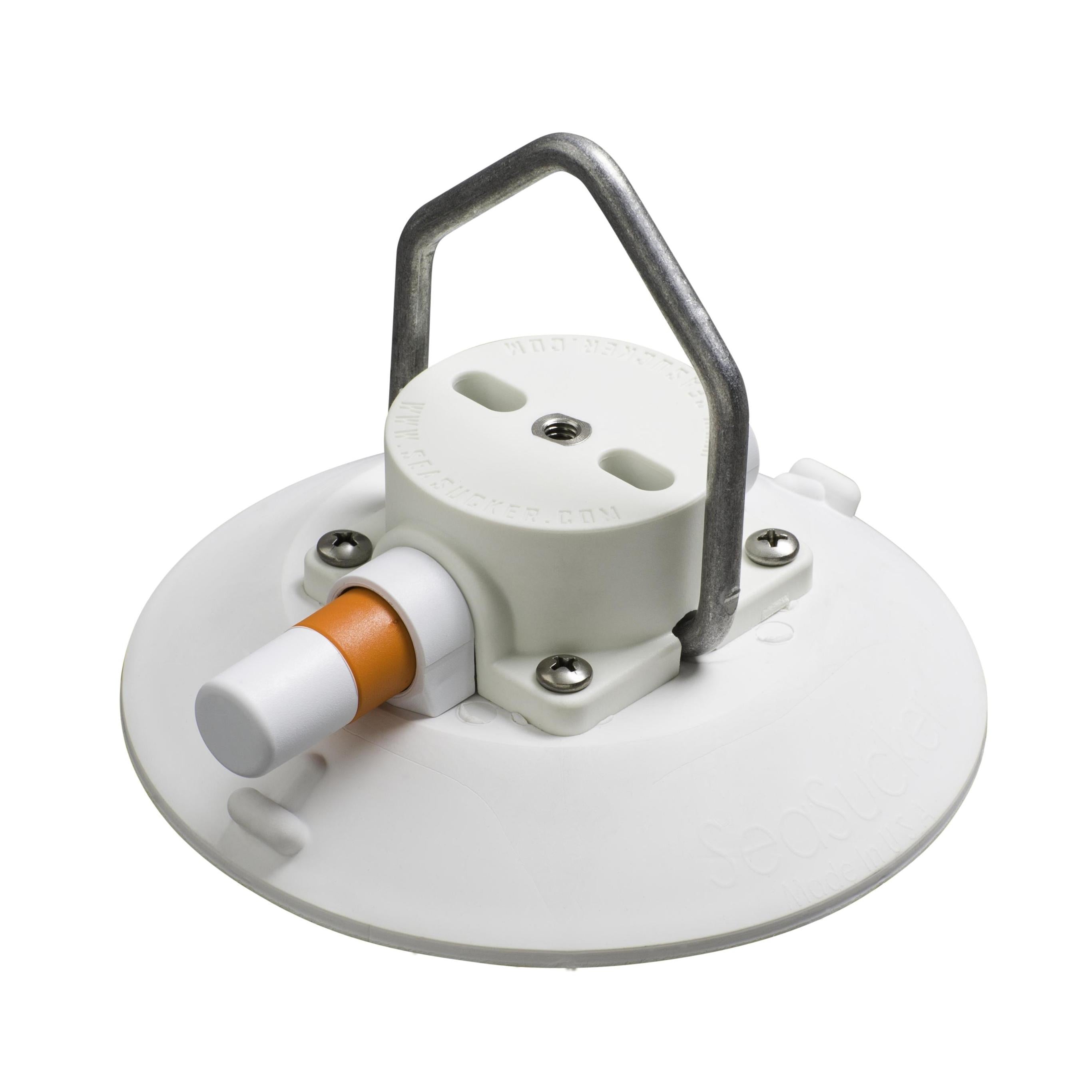 SeaSucker | Vacuum Mounts | 6" SeaSucker w/ Pointed Stainless Steel D-Ring
(Black or White) | VM1016