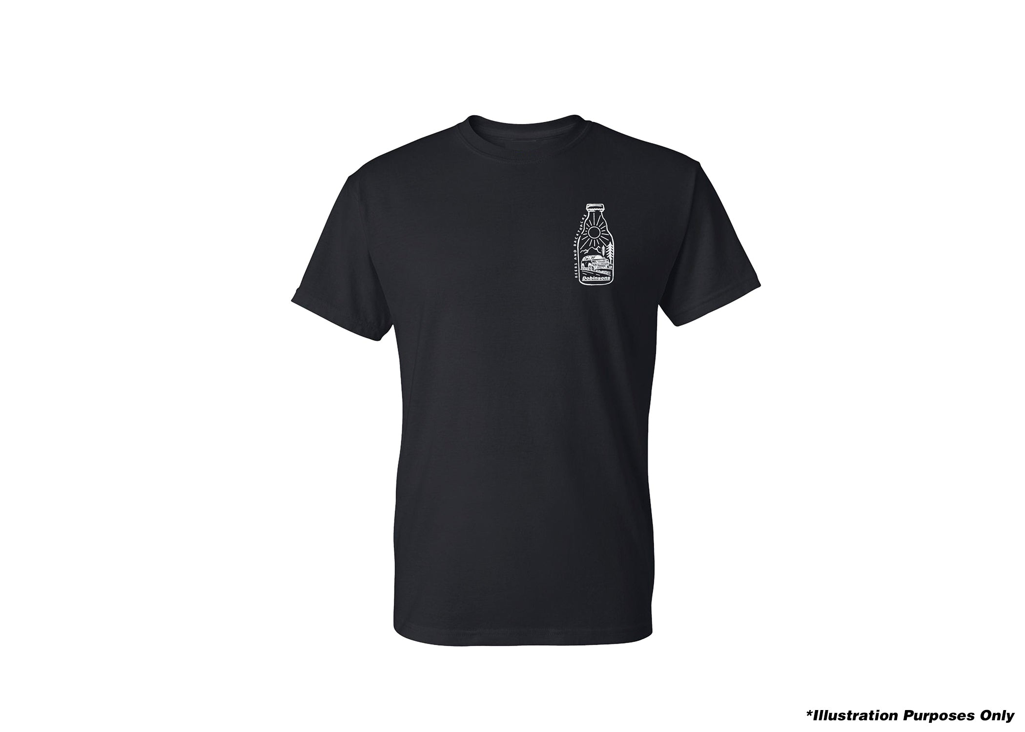 DOBINSONS | Beers and Backtracks Black / 200 Series Land Cruiser T-Shirt | PG00-2315