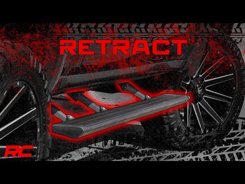 Rough Country | Running Boards|Side Steps / Running Boards|Exterior Parts & Car Care | Dodge Retract Electric Running Board Steps (15-17 Ram 1500 Crew Cab) Rough Country | PSB21518