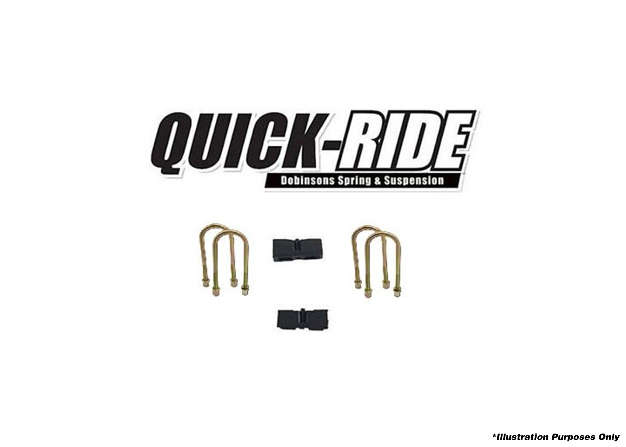 DOBINSONS | 1.25" QUICK RIDE KIT INCLUDES U-BOLTS | QR59-552K