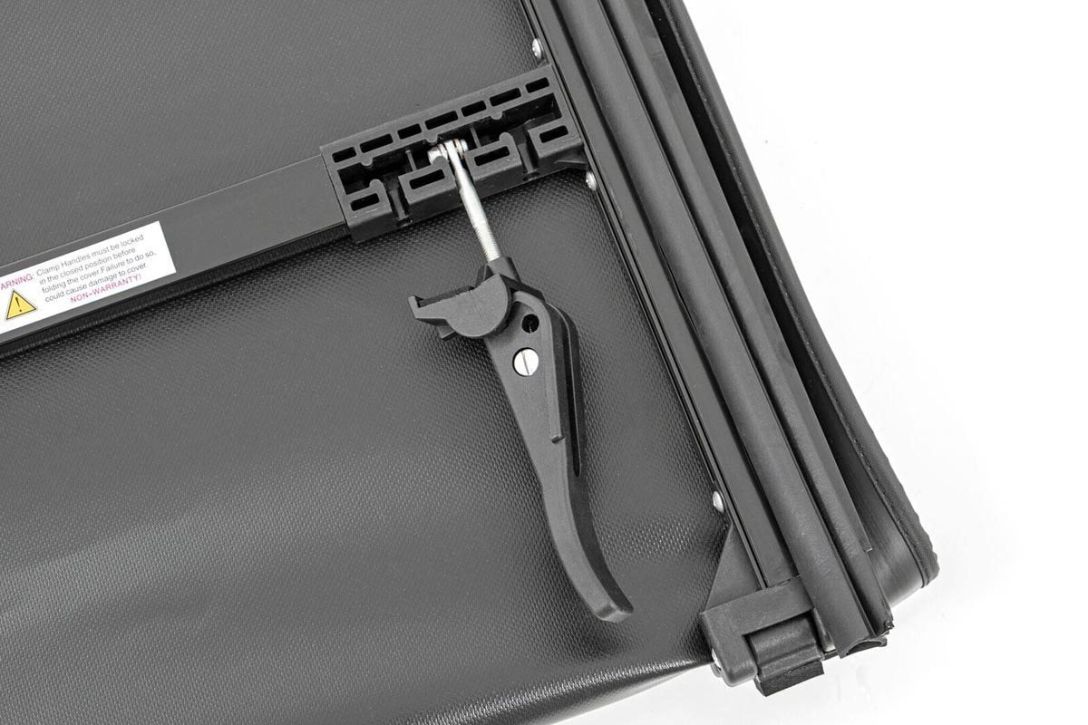 Rough Country | Tonneau Covers|Truck Bed|Exterior Parts & Car Care | Soft Tri-Fold Bed Cover 19-20 Silverado/Sierra 1500 6 Foot 6 Inch Bed w/o Cargo Mgmt Rough Country | RC44308650